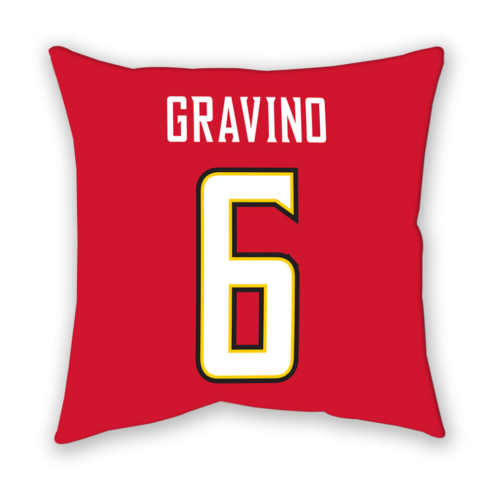 Maryland - NCAA Men's Lacrosse : Thomas Gravino - Pillow-1