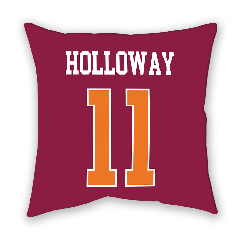 Virginia Tech - NCAA Football : Tucker Holloway - Pillow-1