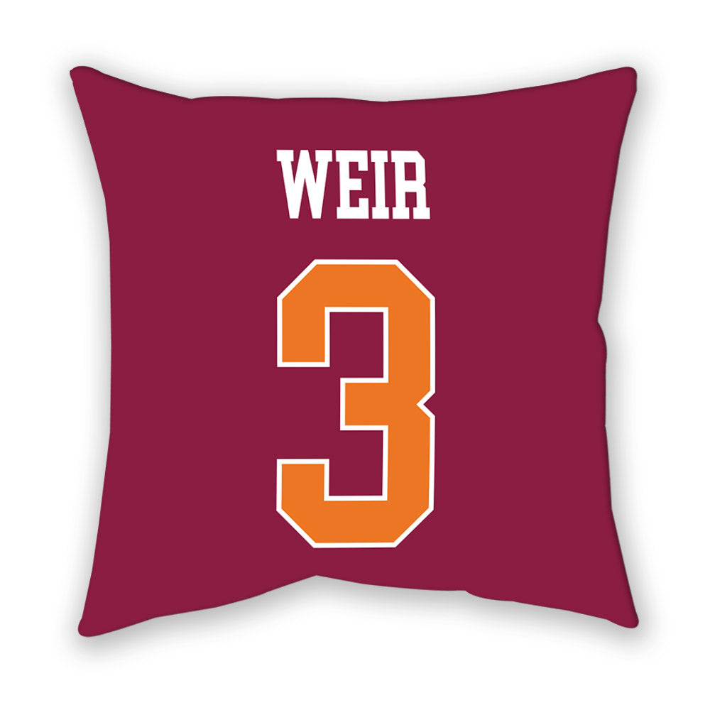 Virginia Tech - NCAA Women's Soccer : Anna Weir - Pillow-1