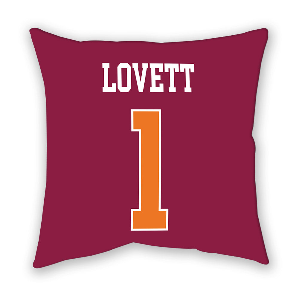 Virginia Tech - NCAA Football : Dante Lovett - Pillow-1