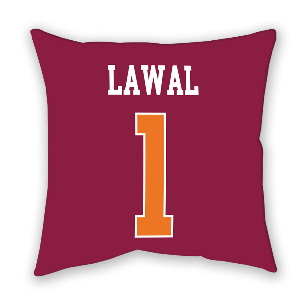 Virginia Tech - NCAA Men's Basketball : Tobi Lawal - Pillow-1