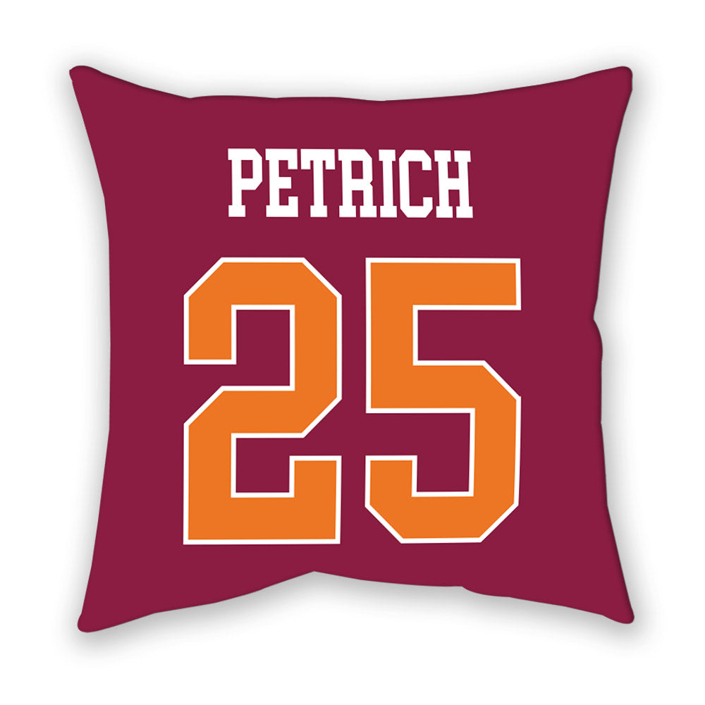 Virginia Tech - NCAA Baseball : Owen Petrich - Pillow-1