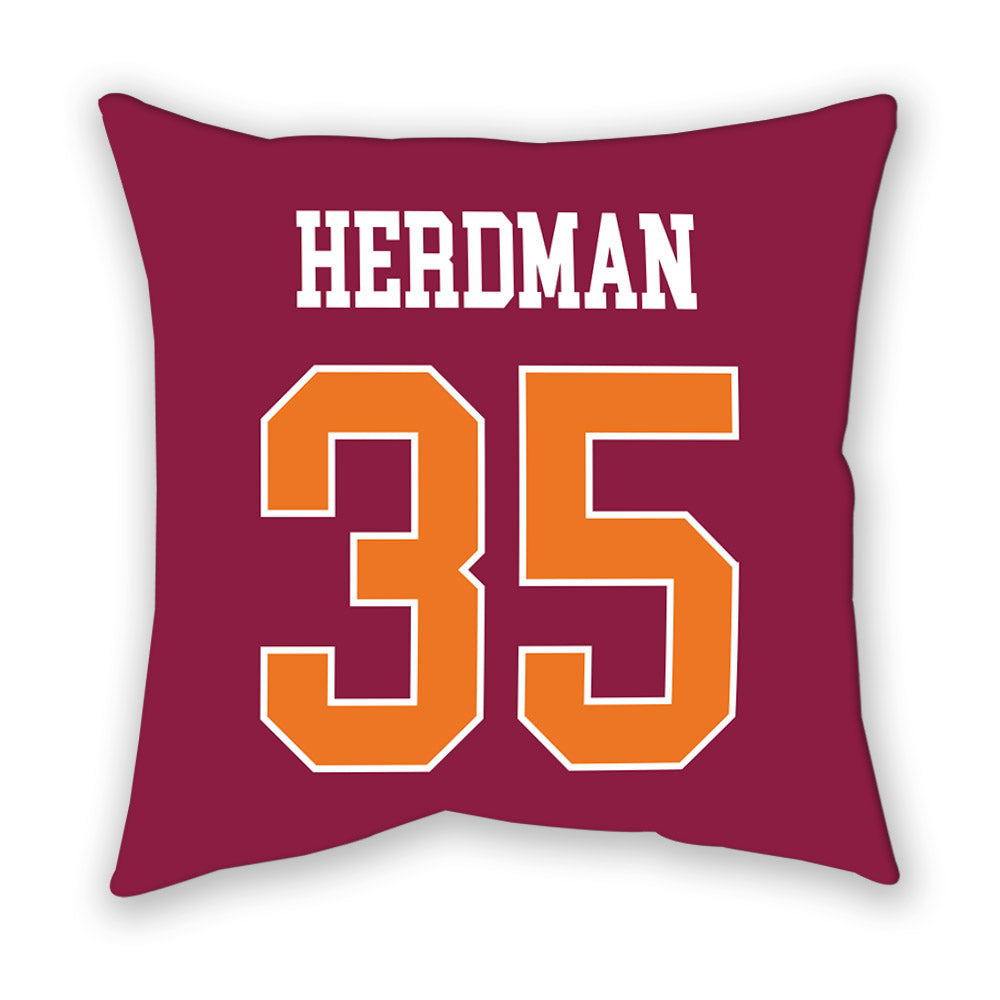 Virginia Tech - NCAA Football : Cade Herdman - Pillow-1