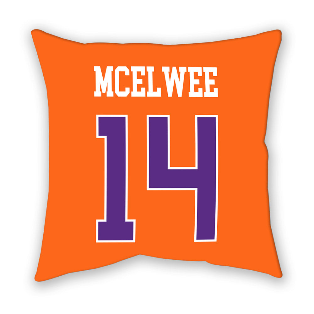 Clemson - NCAA Women's Lacrosse : Caitlin McElwee - Pillow-1