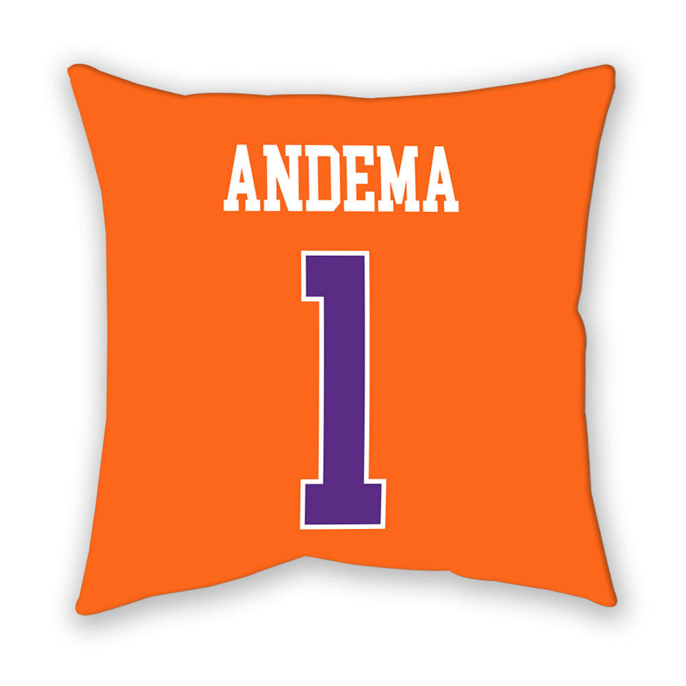 Clemson - NCAA Men's Soccer : Joseph Andema - Pillow-1