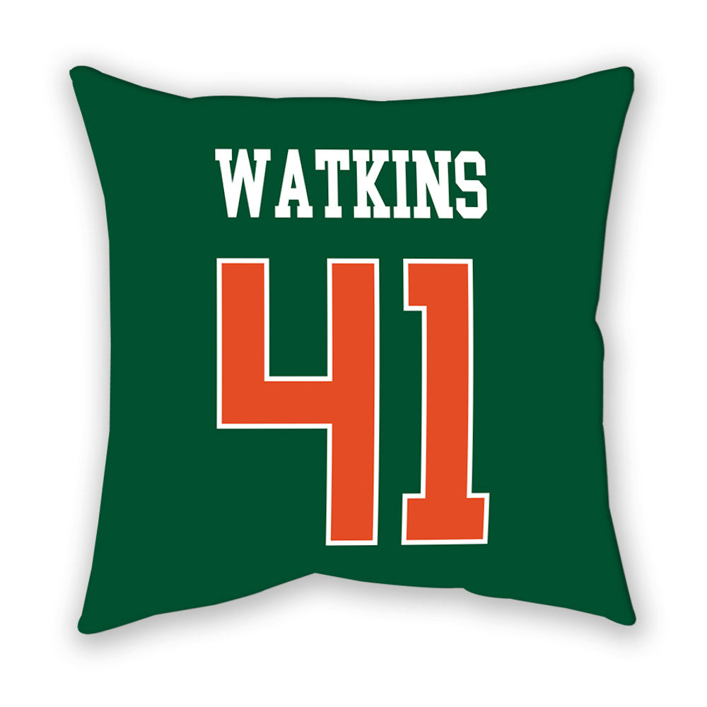 Miami - NCAA Baseball : Jailen Watkins - Pillow-1