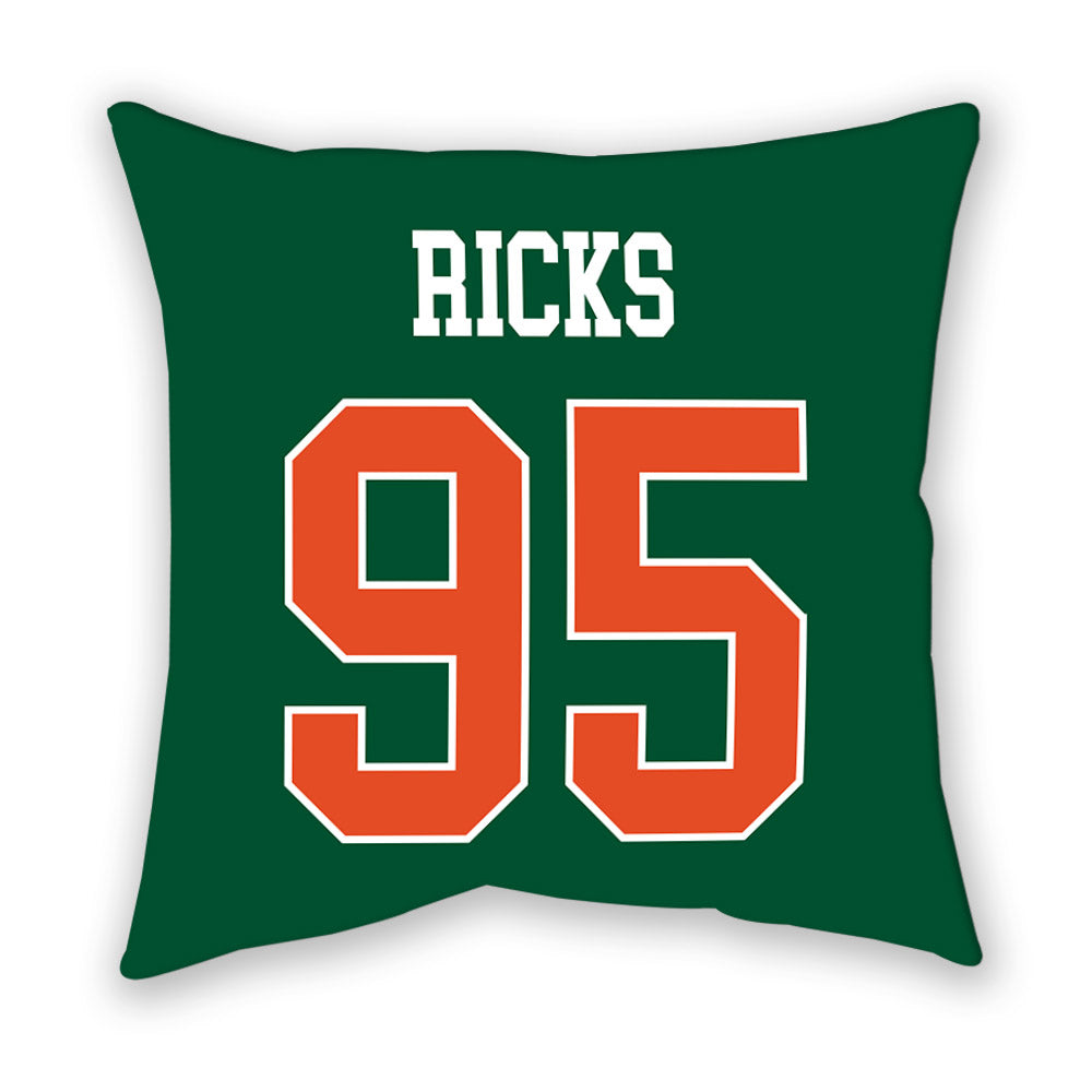 Miami - NCAA Football : Cooper Ricks - Pillow-1