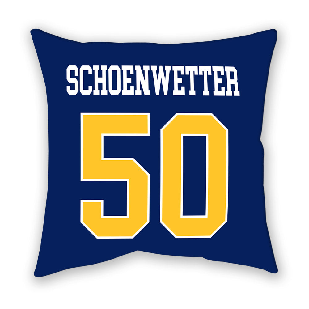 Marquette - NCAA Men's Lacrosse : Jack Schoenwetter - Pillow-1