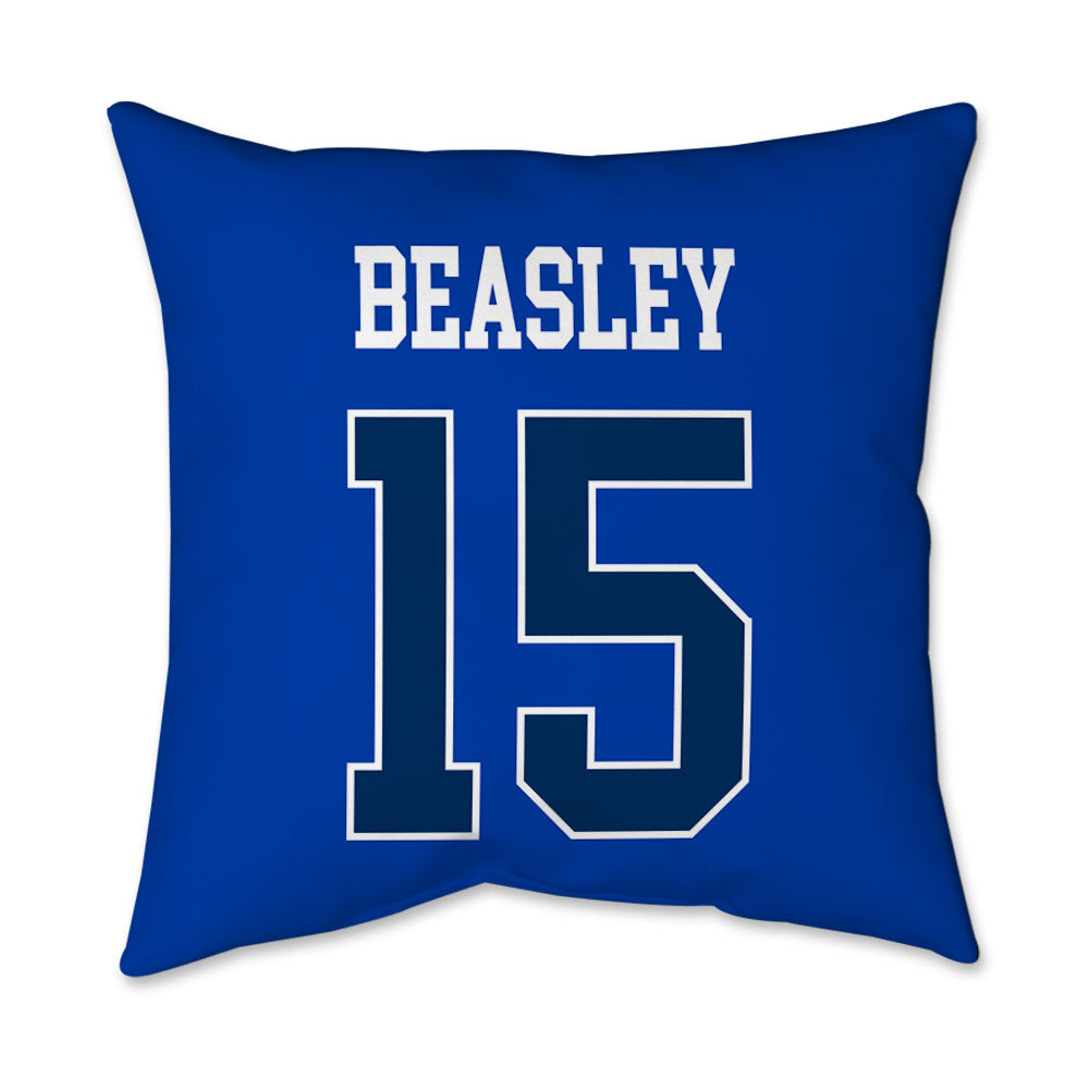 BYU - NCAA Football : Tayvion Beasley - Graphic Pillow 16x16-1