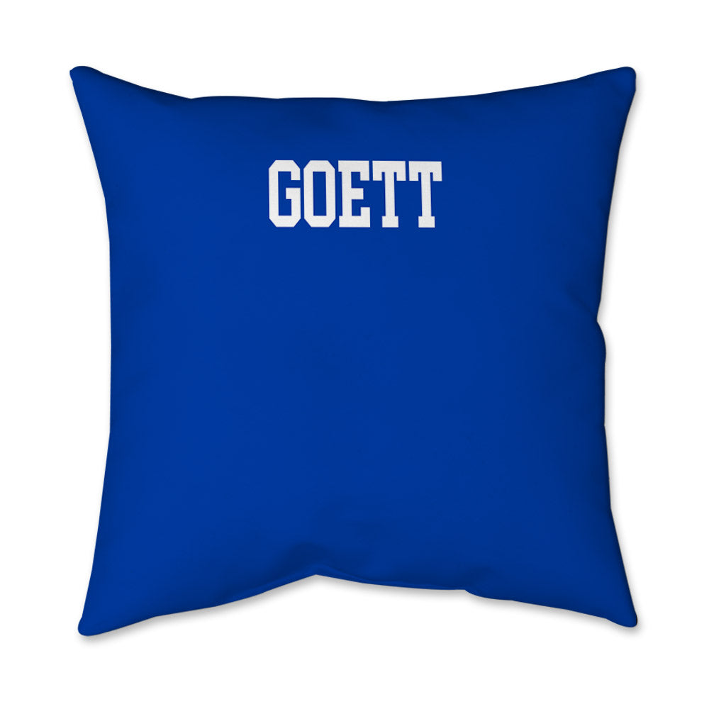 BYU - NCAA Men's Swimming & Diving : Jt Goett - Graphic Pillow 16x16-1