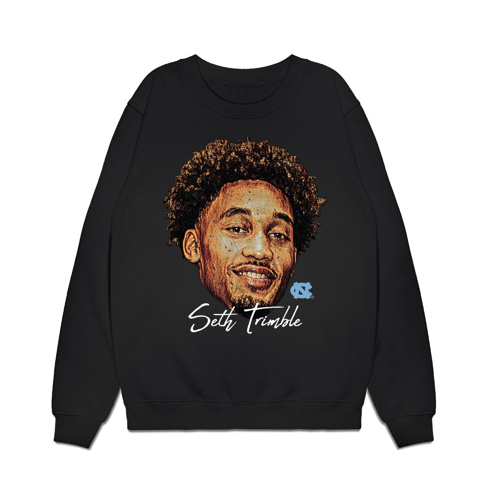 UNC - NCAA Men's Basketball : Seth Trimble - Game Face Premium Crewneck Sweatshirt-0