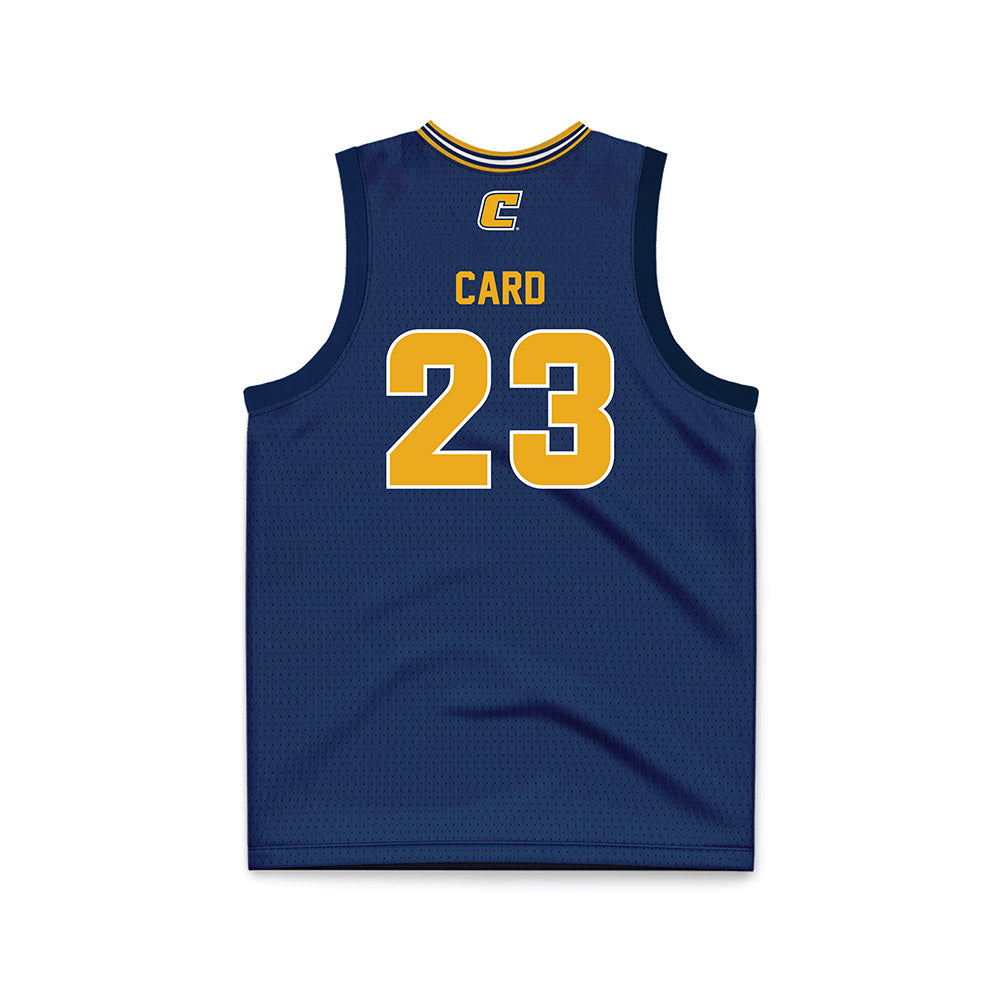 UTC - NCAA Women's Basketball : Ava Card - Navy Basketball Jersey-1