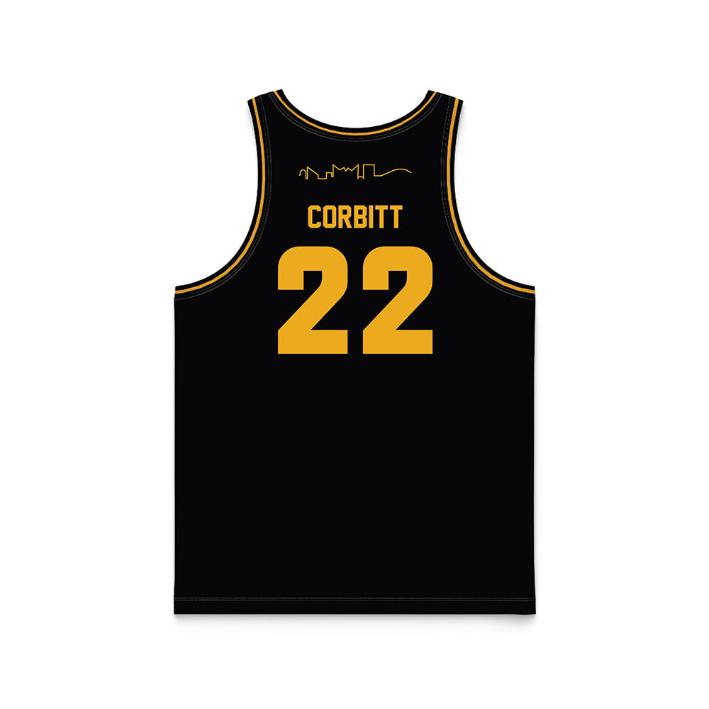 UTC - NCAA Women's Basketball : Gianna Corbitt - Black Basketball Jersey-1
