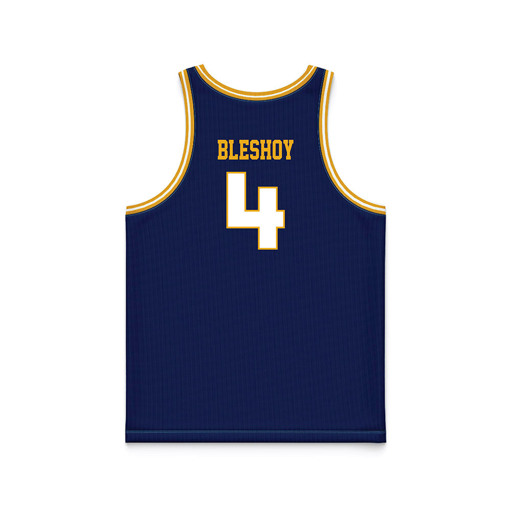 UTC - NCAA Men's Basketball : Zachary Bleshoy - Navy Basketball Jersey-1