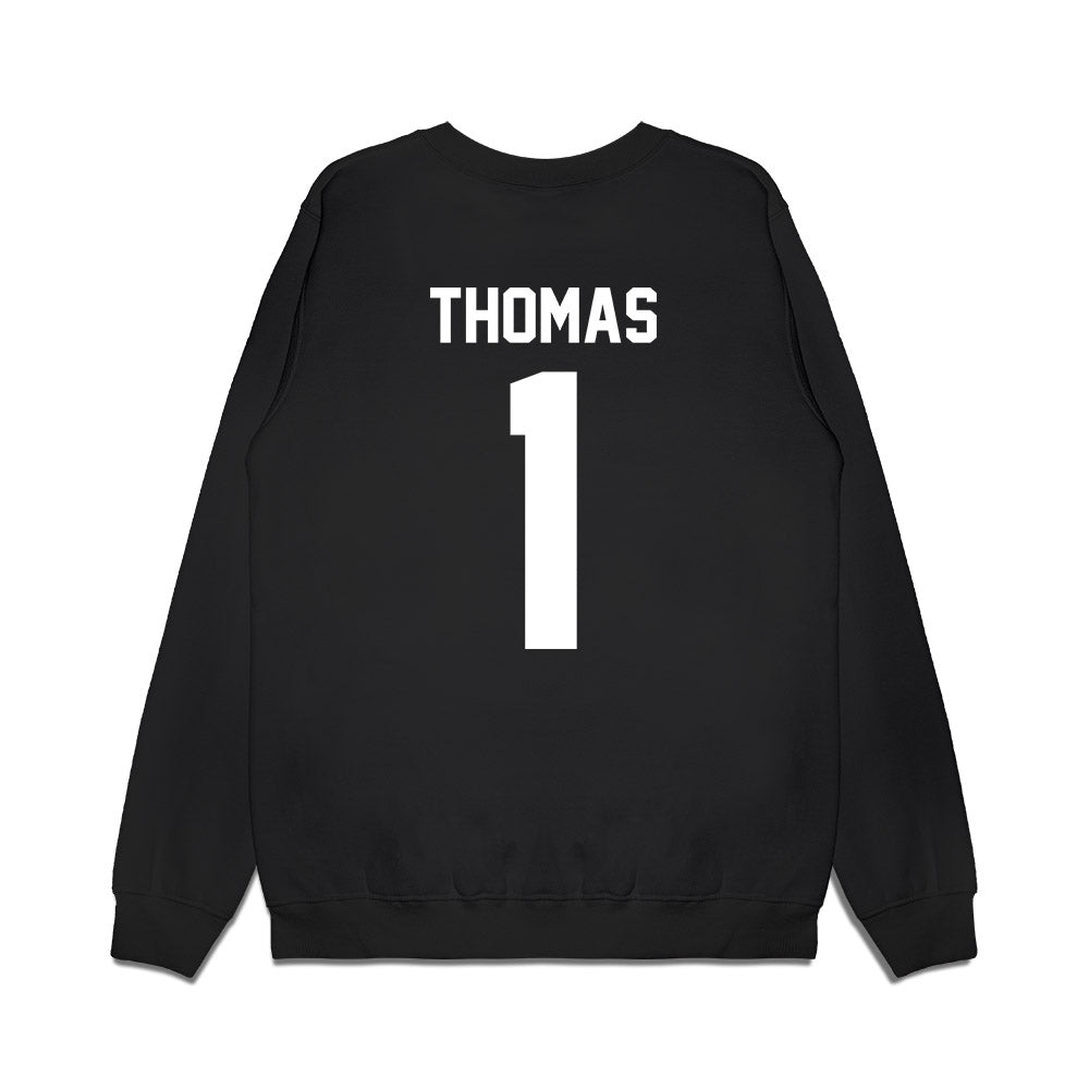 Arkansas - NCAA Men's Basketball : Meleek Thomas - Vintage Shersey Premium Crewneck Sweatshirt-1