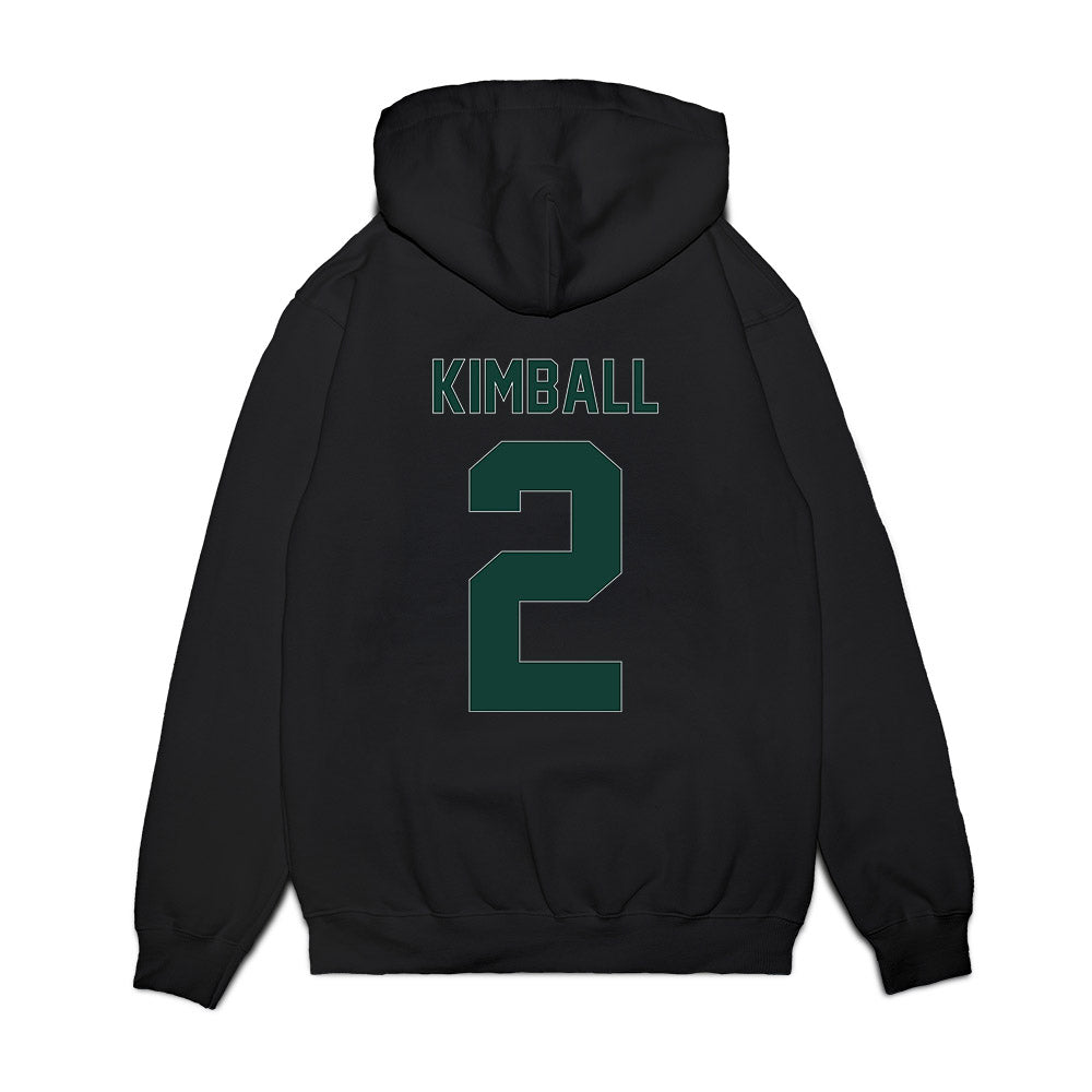 Michigan State - NCAA Women's Basketball : Abbey Kimball - Vintage Shersey Premium Hooded Sweatshirt-1