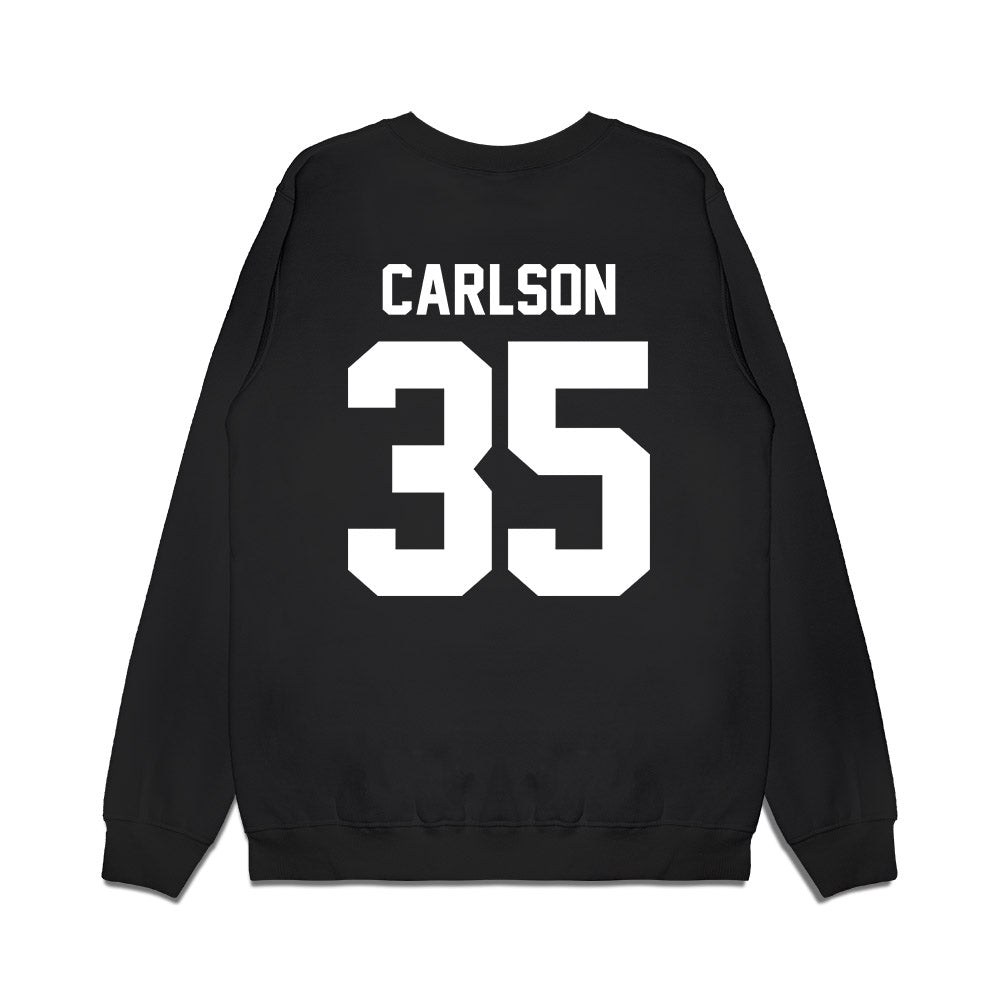 Utah - NCAA Men's Basketball : Branden Carlson - Vintage Shersey Premium Crewneck Sweatshirt-1
