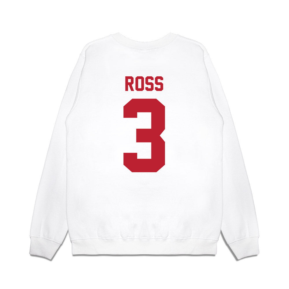 Georgia - NCAA Men's Basketball : Jordan Ross - Vintage Shersey Premium Crewneck Sweatshirt-1