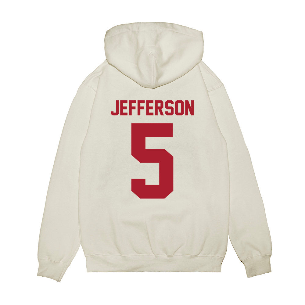 Iowa State - NCAA Men's Basketball : Joshua Jefferson - Vintage Shersey Premium Hooded Sweatshirt-1