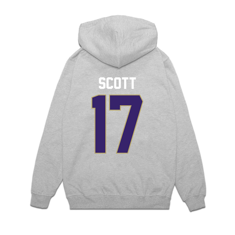 JMU - NCAA Football : Michael Scott - Vintage Football Premium Hooded Sweatshirt-1