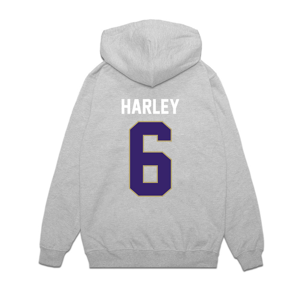 JMU - NCAA Football : Chantz Harley - Vintage Football Premium Hooded Sweatshirt-1