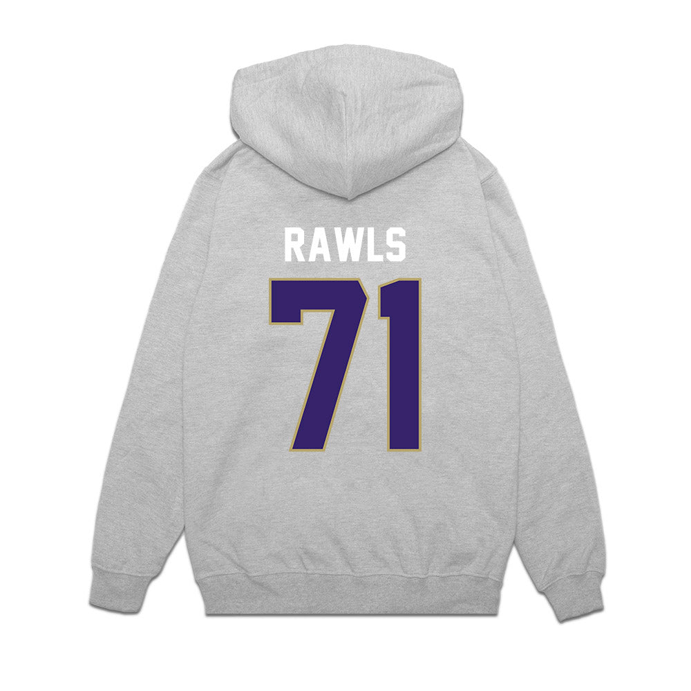 JMU - NCAA Football : Deacon Rawls - Vintage Football Premium Hooded Sweatshirt-1