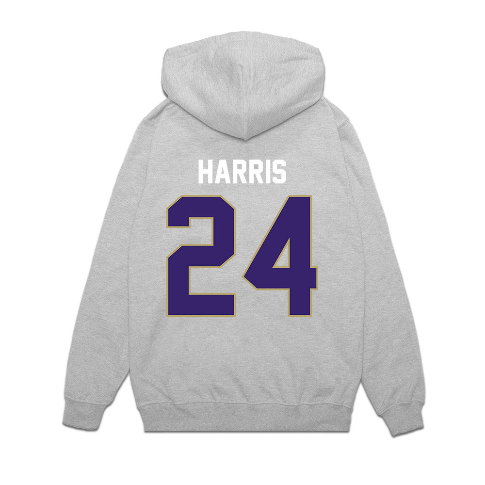JMU - NCAA Football : Phillip Harris - Vintage Football Premium Hooded Sweatshirt-1