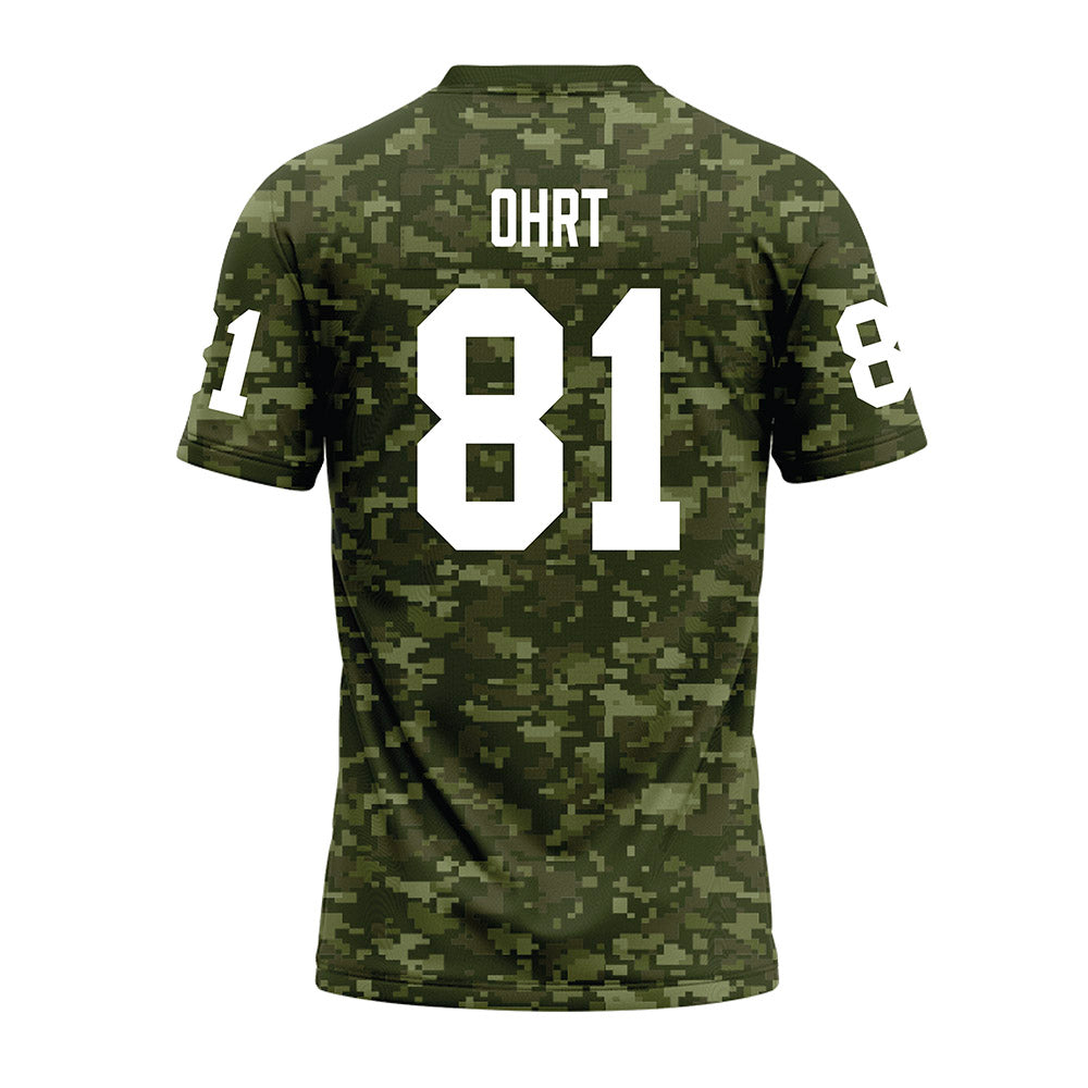 Tarleton State - NCAA Football : Fischer Ohrt - Military Green Camo Premium Football Jersey-1