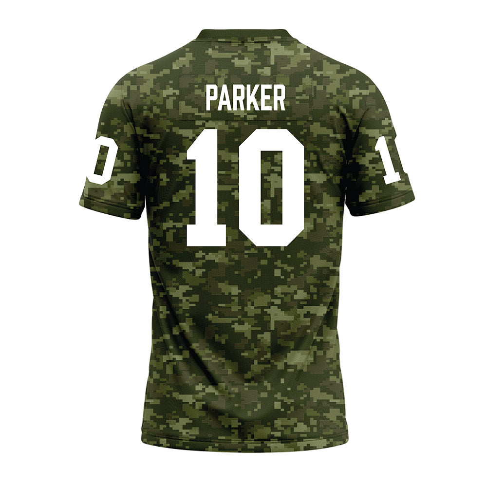 Tarleton State - NCAA Football : Bryce Parker - Military Green Camo Premium Football Jersey-1