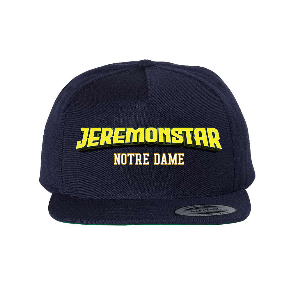 Notre Dame - NCAA Football : Jeremiyah Love - Jeremonstar Snapback Hat-0