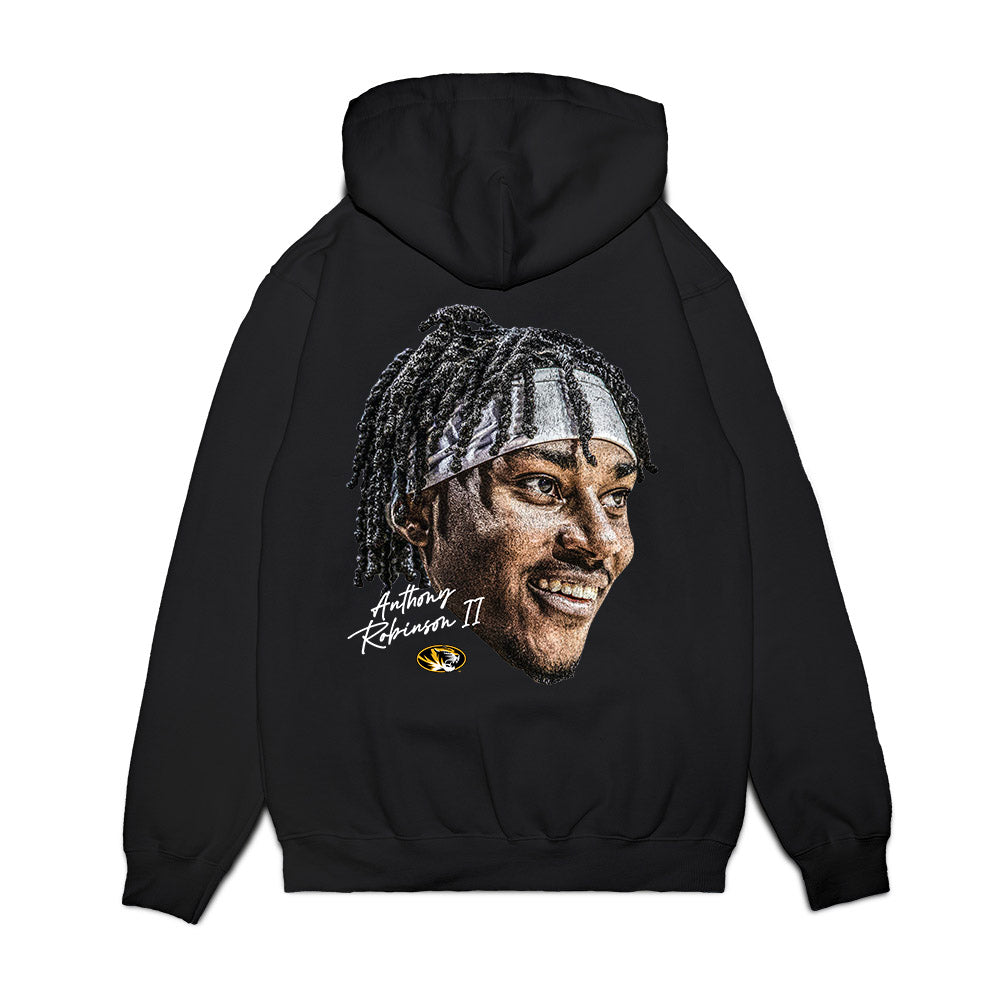 Missouri - NCAA Men's Basketball : Anthony Robinson II - Game Face Premium Hooded Sweatshirt-1