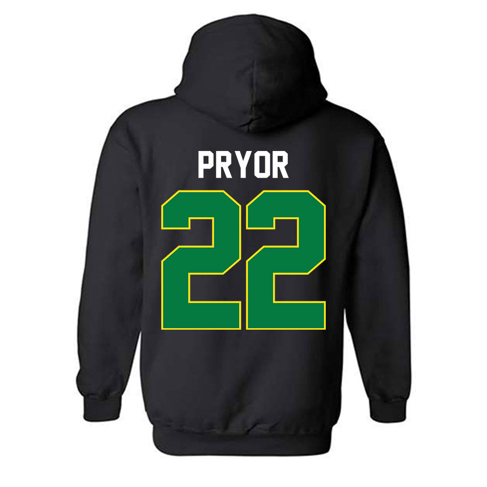 Oregon - NCAA Men's Basketball : Devon Pryor - Vintage Shersey Hooded Sweatshirt-1
