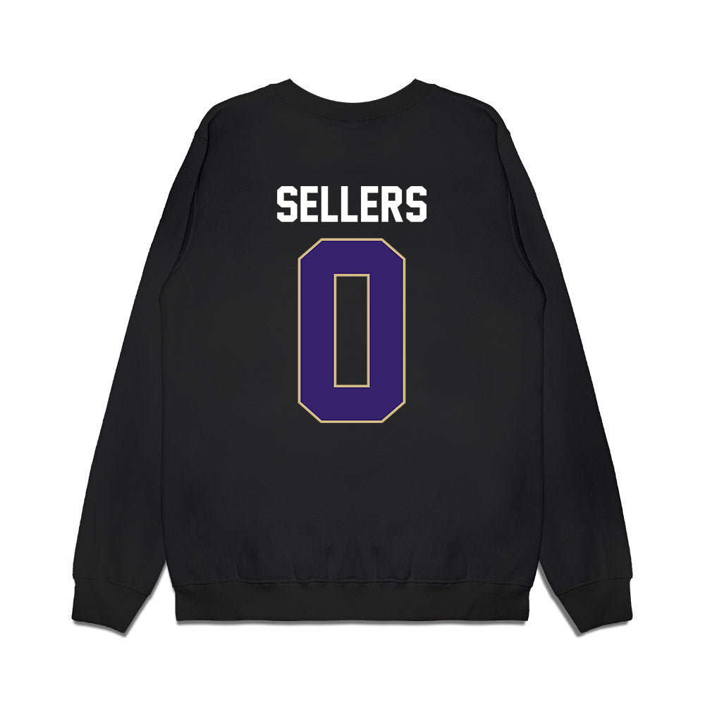 Washington - NCAA Women's Basketball : Sayvia Sellers - Vintage Shersey Premium Crewneck Sweatshirt-1