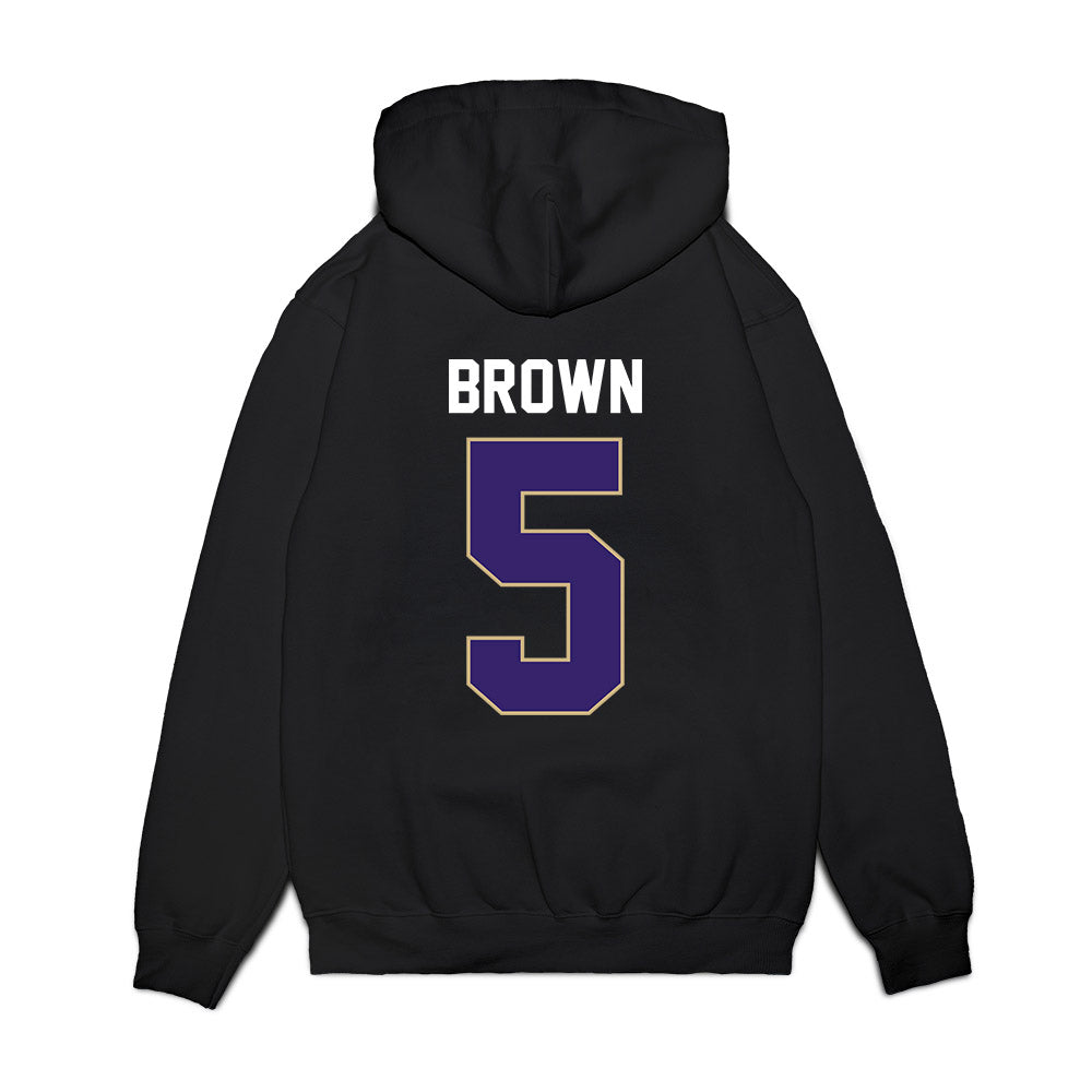 Washington - NCAA Women's Basketball : Teagan Brown - Vintage Shersey Premium Hooded Sweatshirt-1