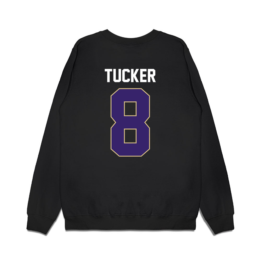 Washington - NCAA Men's Basketball : Bryson Tucker - Vintage Shersey Premium Crewneck Sweatshirt-1