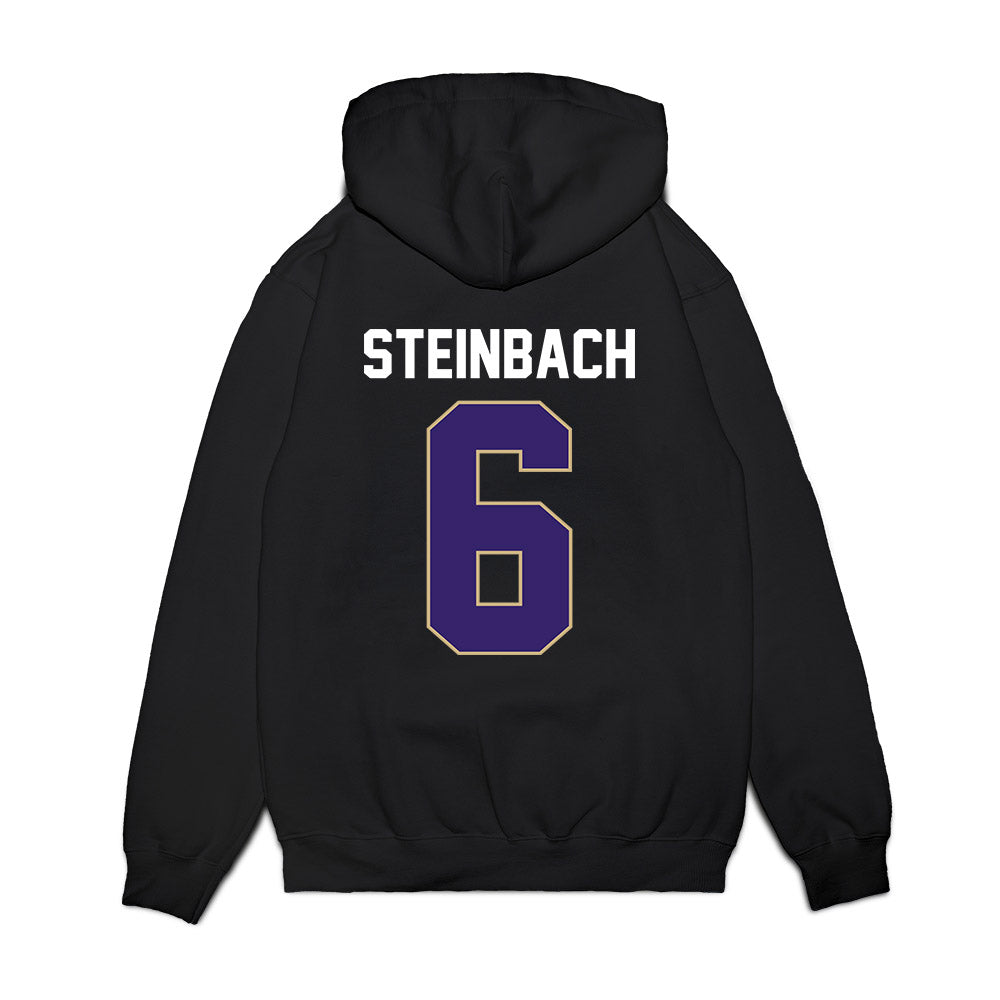 Washington - NCAA Men's Basketball : Hannes Steinbach - Vintage Shersey Premium Hooded Sweatshirt-1