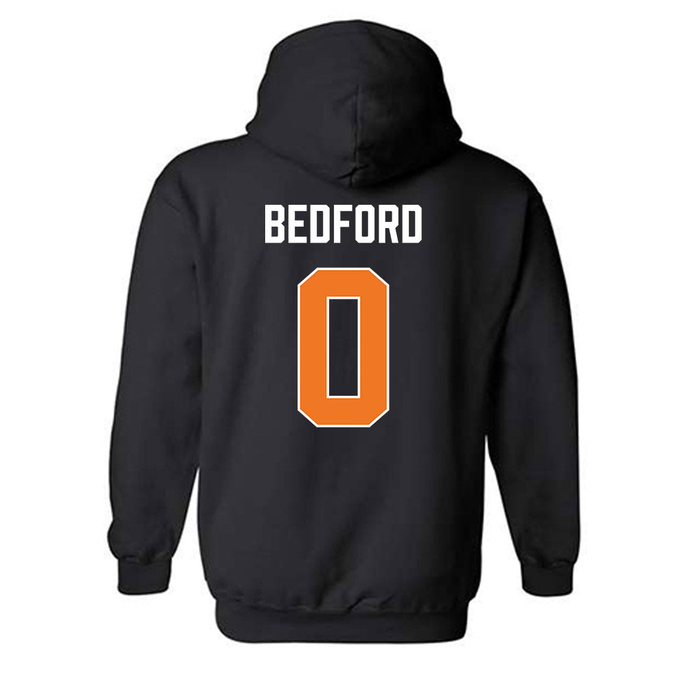 Virginia Tech - NCAA Men's Basketball : Jailen Bedford - Vintage Sports Shersey Hooded Sweatshirt-1