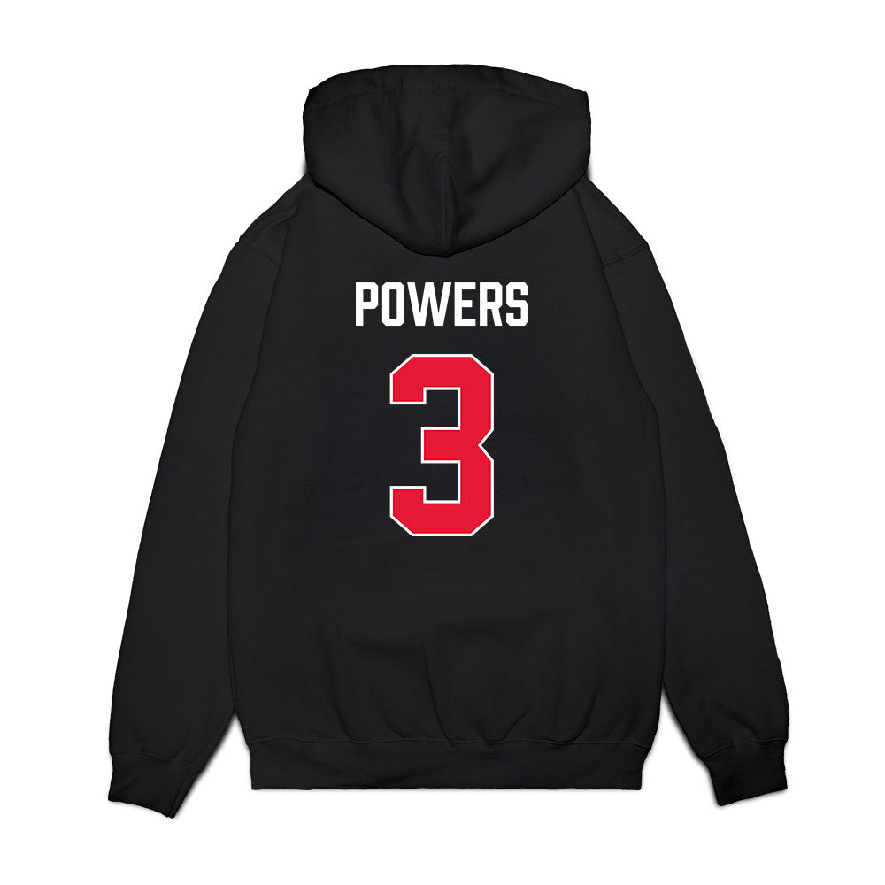 Rutgers - NCAA Men's Basketball : Kaden Powers - Vintage Shersey Premium Hooded Sweatshirt-1