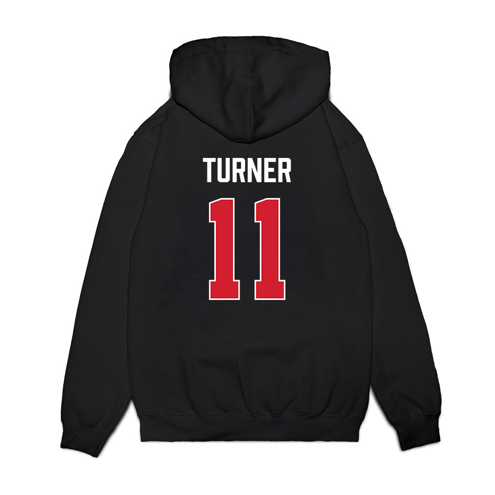 Gonzaga - NCAA Women's Basketball : Allie Turner - Vintage Shersey Premium Hooded Sweatshirt-1