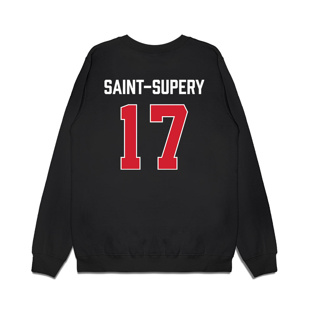Gonzaga - NCAA Men's Basketball : Mario Saint-Supery - Vintage Shersey Premium Crewneck Sweatshirt-1
