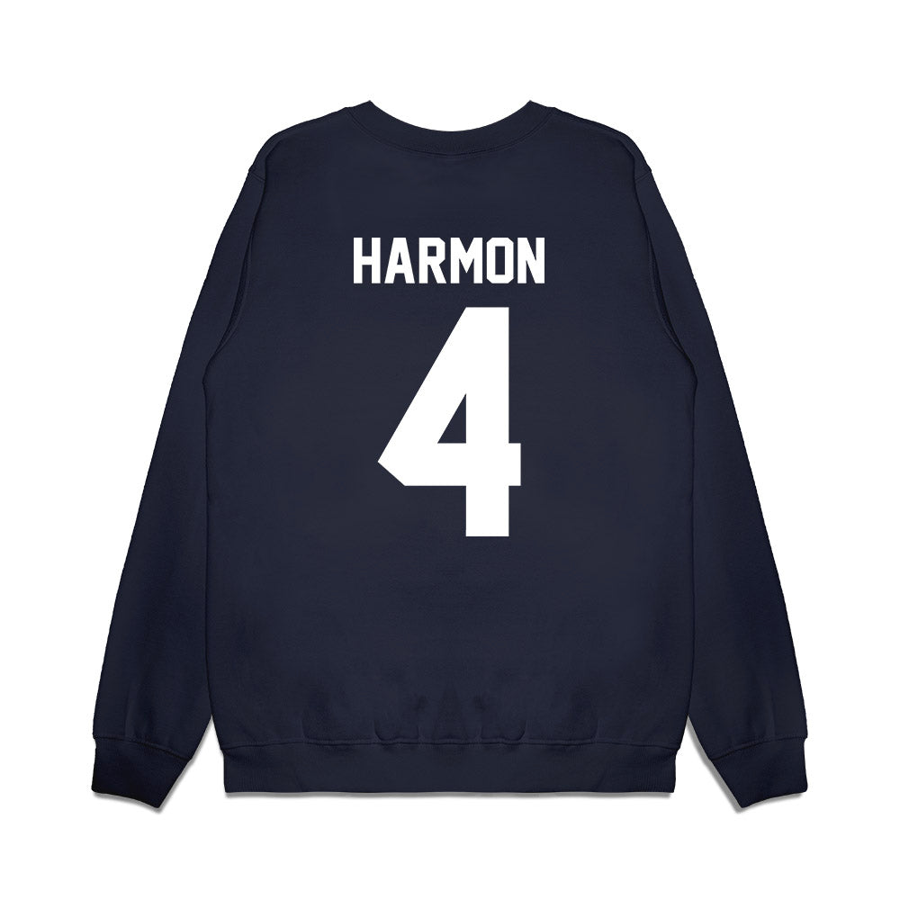 Illinois - NCAA Men's Basketball : Justin Harmon - Vintage Shersey Premium Crewneck Sweatshirt-1