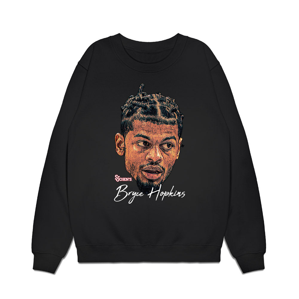 St. Johns - NCAA Men's Basketball : Bryce Hopkins - Game Face Premium Crewneck Sweatshirt-0