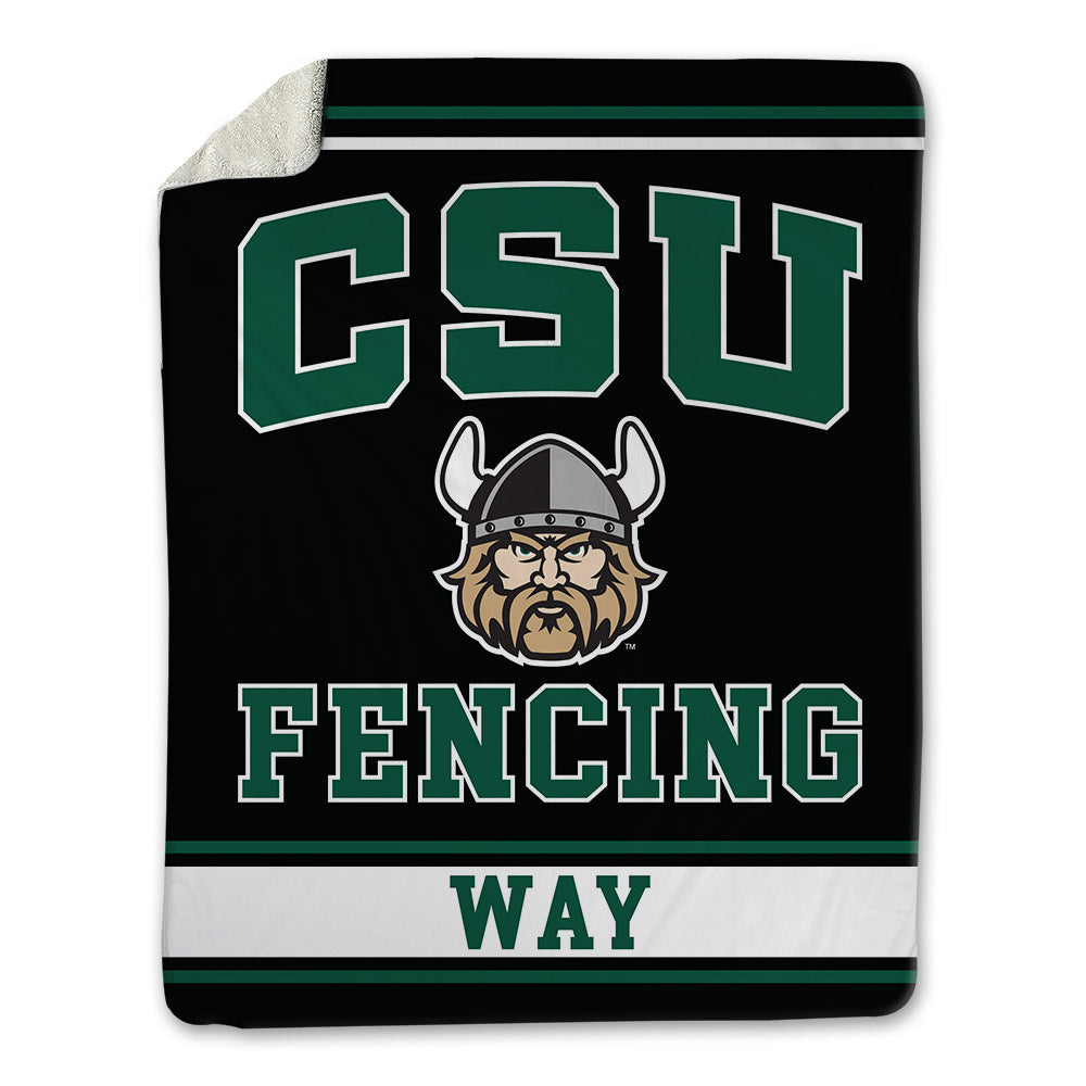 Cleveland State - NCAA Women's Fencing : Samantha Way - Blanket-0