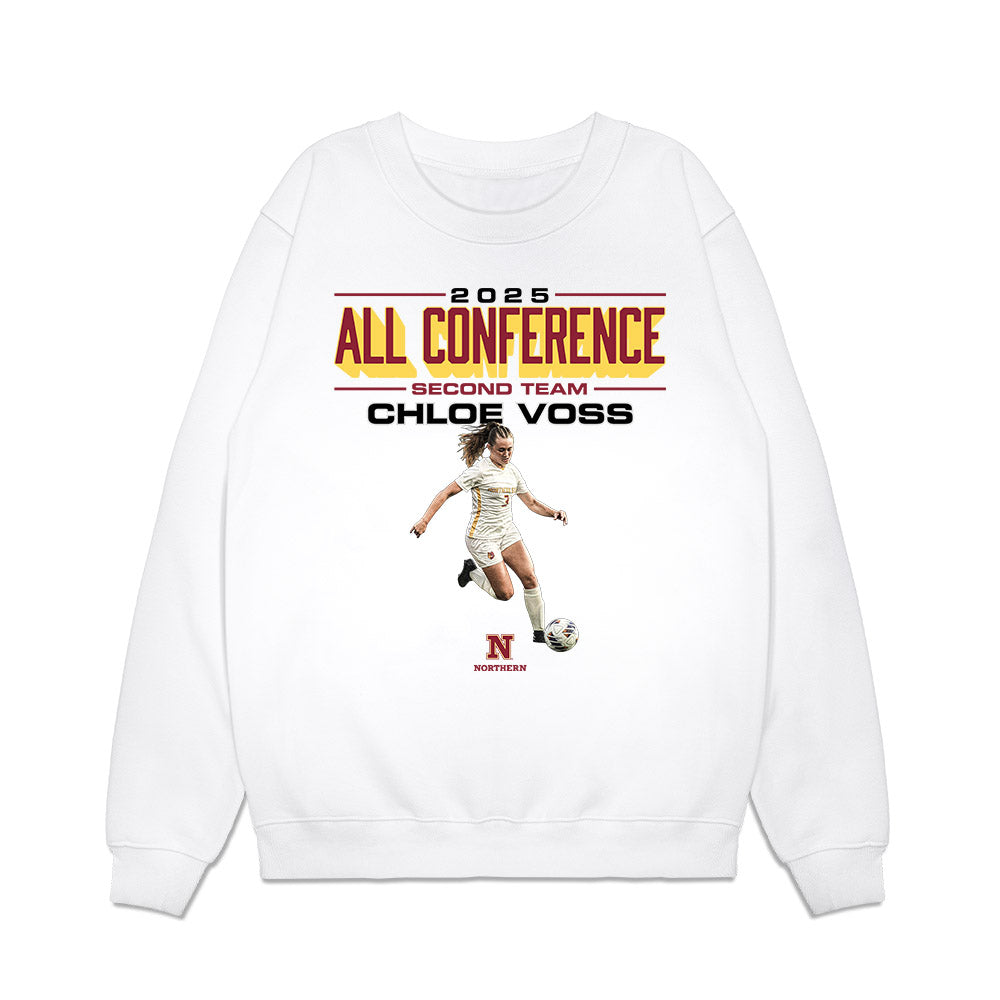 NSU - NCAA Women's Soccer : Chloe Voss - All Conference Graphic Premium Crewneck Sweatshirt-0