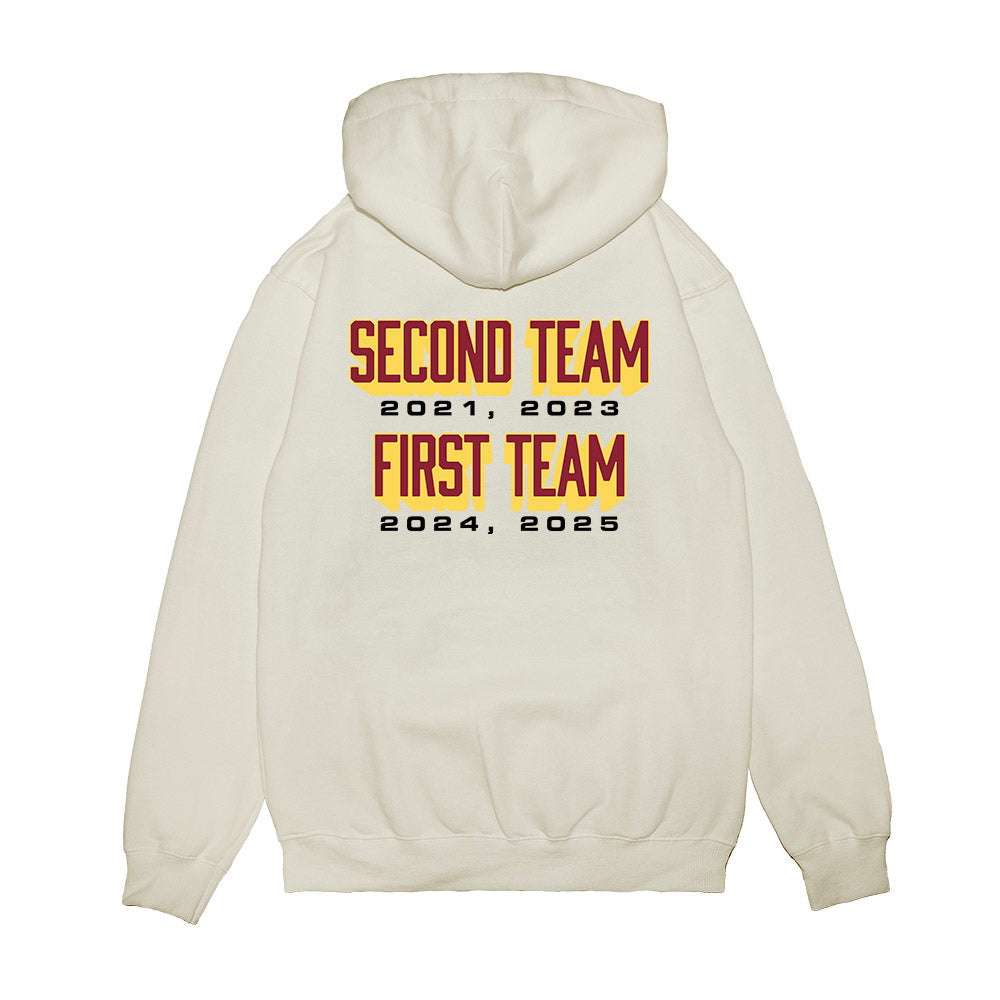 NSU - NCAA Women's Volleyball : Natalia Szybinska - All Conference Graphic Premium Hooded Sweatshirt-1