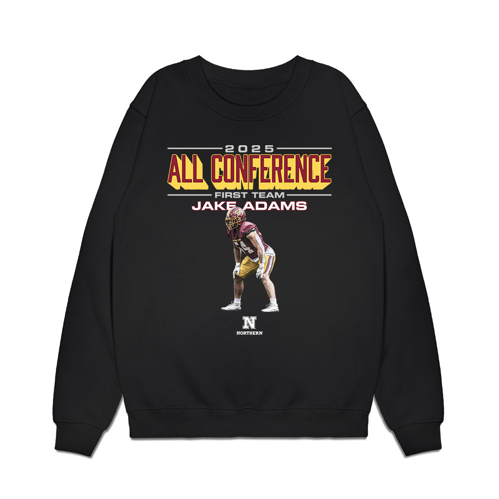 NSU - NCAA Football : Jake Adams - All Conference Graphic Premium Crewneck Sweatshirt-0