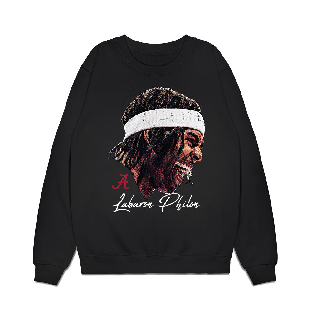 Alabama - NCAA Men's Basketball : Labaron Philon - Game Face Premium Crewneck Sweatshirt-0