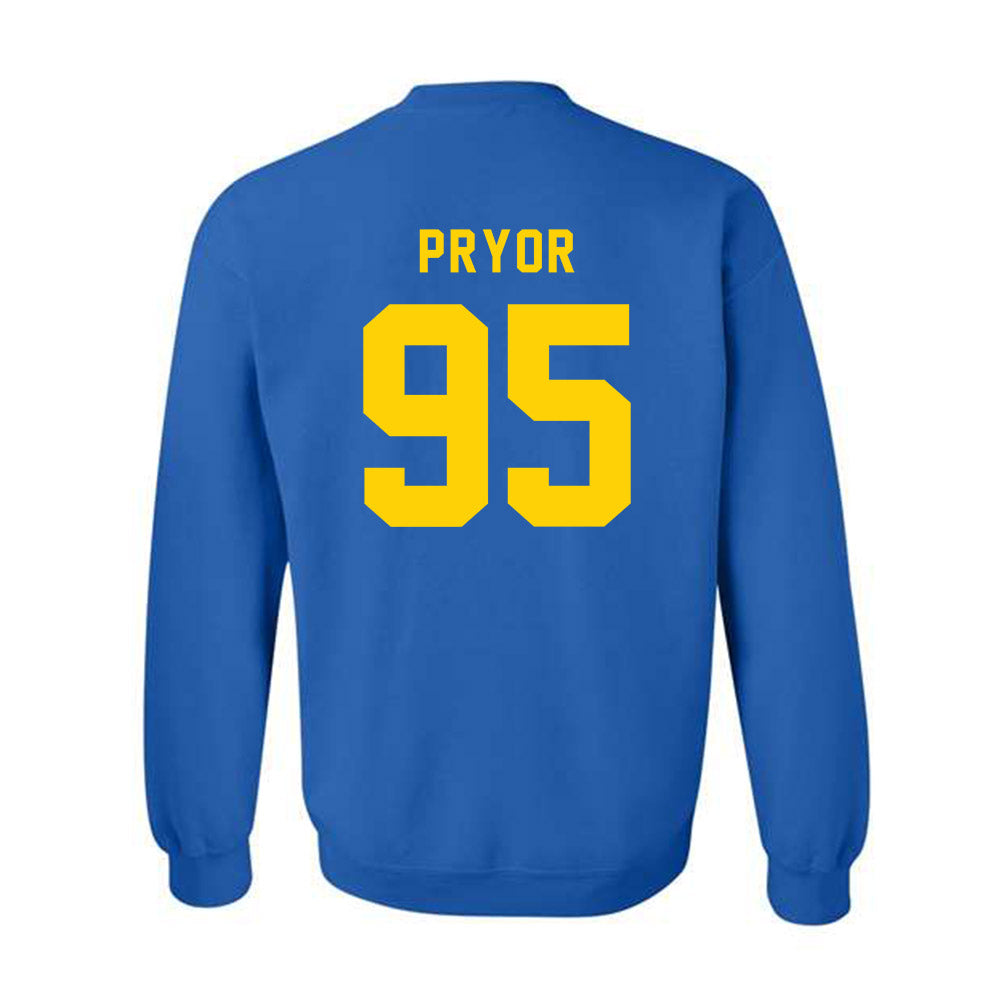Delaware - NCAA Football : Micah Pryor - Bowl Bound Sports Shersey Crewneck Sweatshirt-1