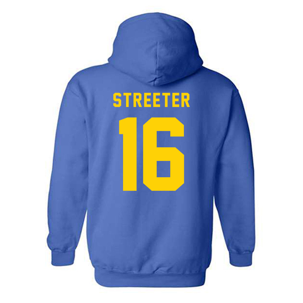 Delaware - NCAA Football : Braden Streeter - Bowl Bound Sports Shersey Hooded Sweatshirt-1
