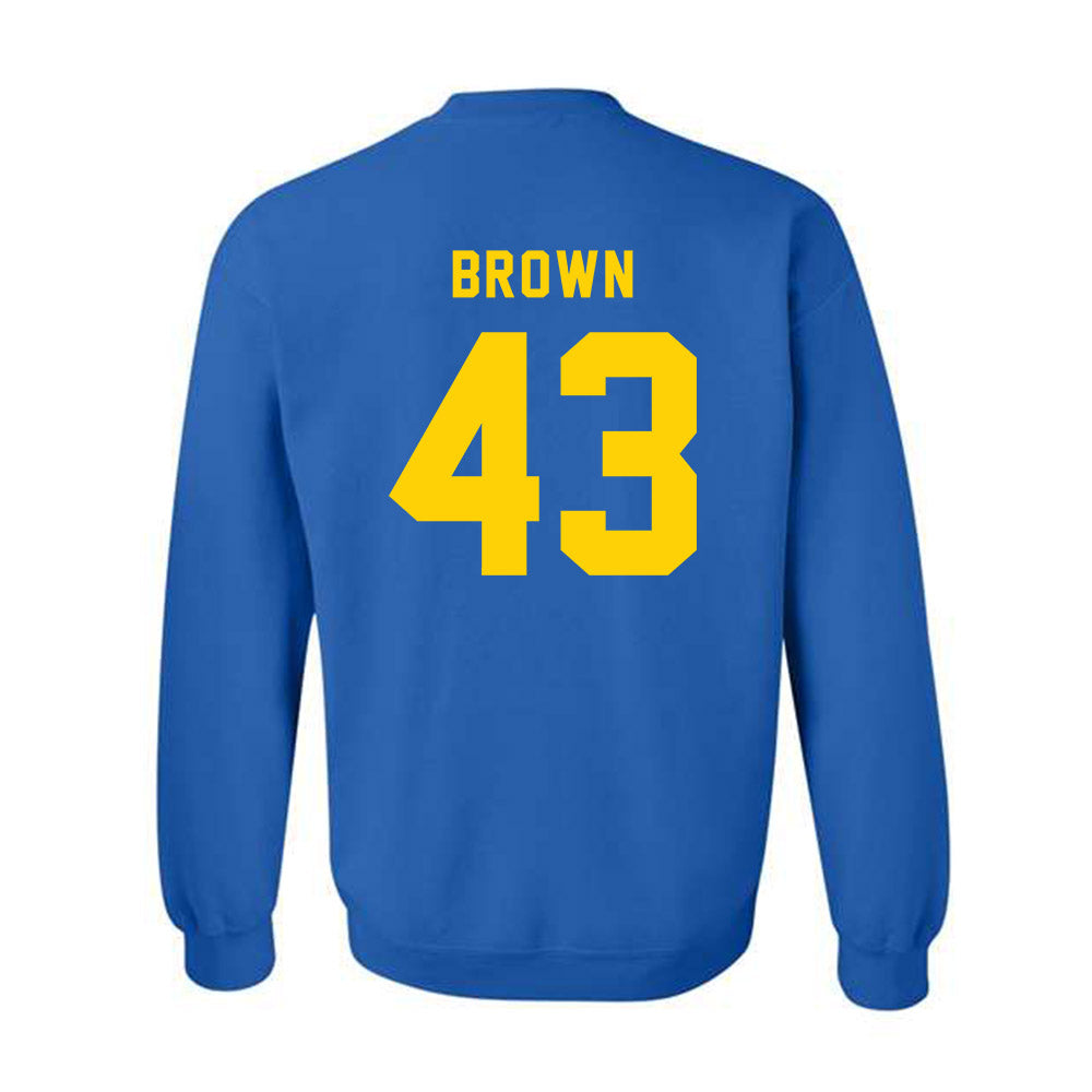 Delaware - NCAA Football : Luke Brown - Bowl Bound Sports Shersey Crewneck Sweatshirt-1